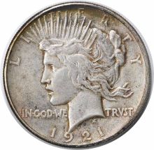 1921 Peace Silver Dollar EF Uncertified #152
