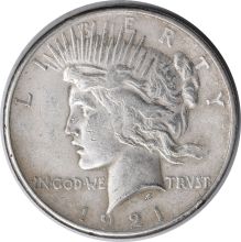 1921 Peace Silver Dollar EF Uncertified #954