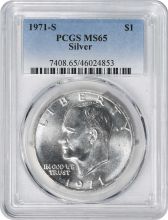 1971-S Eisenhower Silver Dollar MS65 PCGS