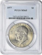 1977 Eisenhower Dollar MS65 PCGS