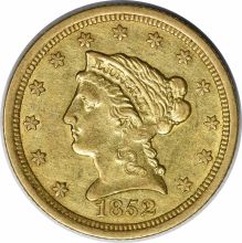 1852-O $2.50 Gold Liberty Head AU Uncertified #121