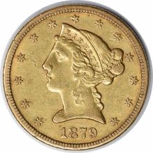 1879-S $5 Gold Liberty Head EF Uncertified #931