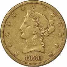 1880-S $10 Gold Liberty Head VF Uncertified #238