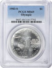 1983-S Olympic Commemorative Silver Dollar MS69 PCGS