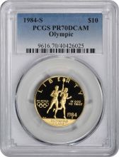 1984-S Olympic Commemorative $10 Gold PR70DCAM PCGS