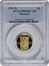 1992-W Olympic Commemorative $5 Gold PR69DCAM PCGS