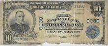 1902 $10 First National Bank of Jefferson, GA Fr. 626 AG Uncertified