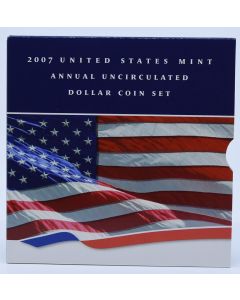 2007 US Mint Annual Uncirculated Dollar Coin Set in Original Government Packaging