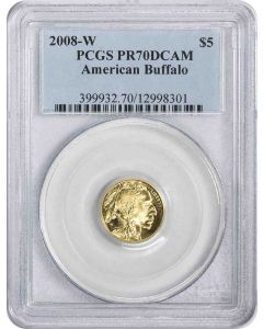 2008-W $5 American Gold Buffalo PR70DCAM PCGS