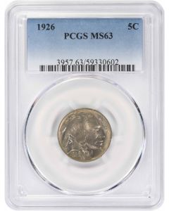 1926 Buffalo Nickel MS63 PCGS