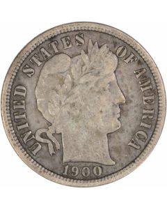 1900-S Barber Silver Dime EF Uncertified #235