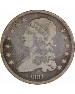 1831 Bust Silver Quarter VG Uncertified #732
