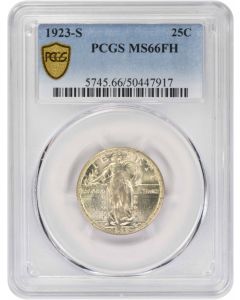 1923-S Standing Liberty Silver Quarter MS66FH PCGS