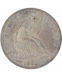 1880 Liberty Seated Half Dollar AU58 Uncertified #900