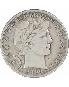 1899-S Barber Silver Half Dollar EF Uncertified #928