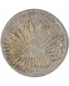 1829 Mo JM Mexico 1 Real KM372.8 VF Uncertified