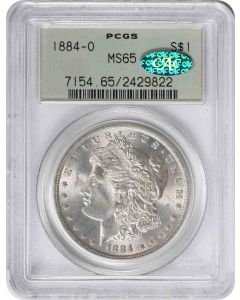 1884-O Morgan Silver Dollar MS65 PCGS OGH (CAC)