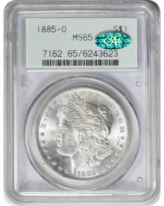 1885-O Morgan Silver Dollar MS65 PCGS OGH (CAC)