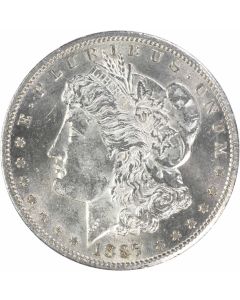 1887-S Morgan Silver Dollar MS60 Uncertified #1201
