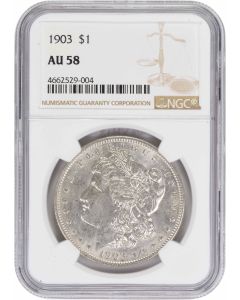 1903 Morgan Silver Dollar AU58 NGC