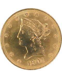 1901 $10 Gold Liberty Head AU58 Uncertified #903