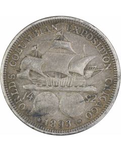 Columbian Commemorative Silver Half Dollar 1893 VF Uncertified