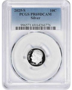 2025-S Roosevelt Silver Dime PR69DCAM PCGS
