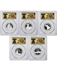 2026-S Semiquincentennial Silver Quarter Set PR70DCAM First Day of Issue PCGS (Anniversary Label)