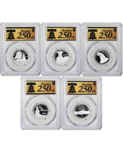2026-S Semiquincentennial Silver Quarter Set PR70DCAM First Strike PCGS (Anniversary Label)