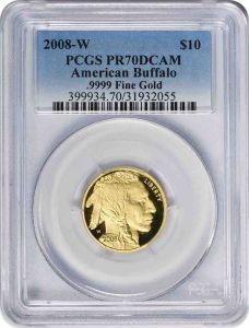2008-W $10 American Gold Buffalo PR70DCAM PCGS