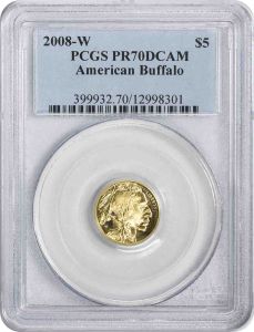 2008-W $5 American Gold Buffalo PR70DCAM PCGS