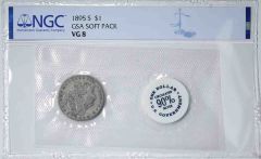 1895-S Morgan Silver Dollar VG8 NGC GSA Soft Pack