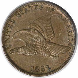 1857 Flying Eagle Cent AU58 Uncertified #344