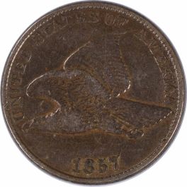 1857 Flying Eagle Cent EF Uncertified #849