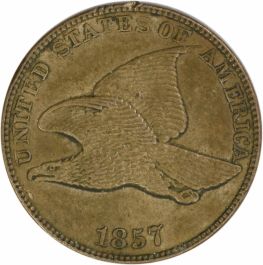 1857 Flying Eagle Cent AU58 Uncertified #125