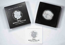 2021 Morgan Silver Dollar in Original Government Packaging