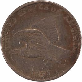 1857 Flying Eagle Cent DDO FS-101 S-4 EF Uncertified #113