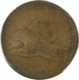1857 Flying Eagle Cent Clash w/ Seated 50c FS-402 S-9 G Uncertified #500