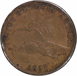 1857 Flying Eagle Cent DDO S-3 FS-105 EF Uncertified #638