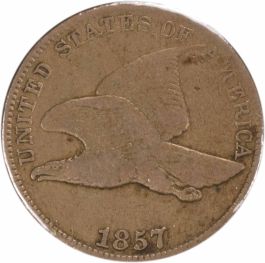 1857 Flying Eagle Cent Obverse of 1856 FS-401 VG Uncertified