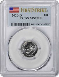 DAYS 1〜20.25.27.28.33.36.37 2020-D Roosevelt Dime MS67FB First Strike PCGS