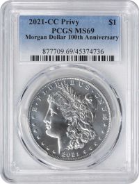 2021-CC Privy Morgan Silver Dollar MS69 PCGS