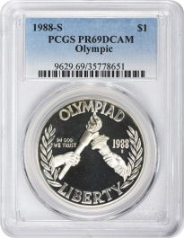 1988-S Olympic Commemorative Silver Dollar PR69DCAM PCGS