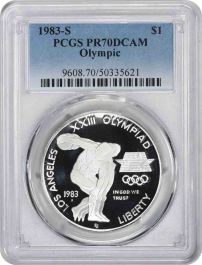 1983-S Olympic Commemorative Silver Dollar PR70DCAM PCGS