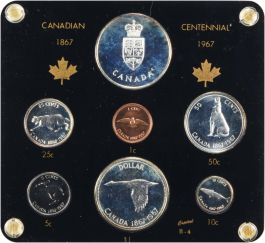 1867-1967 Canada Proof Set OGP (7 coins)