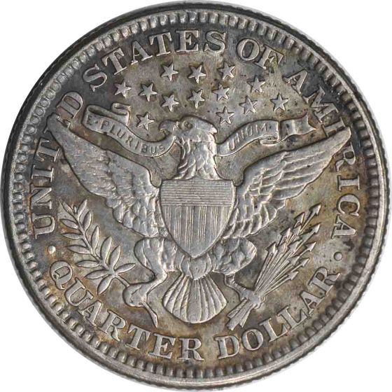 1901 barber quarter reverse