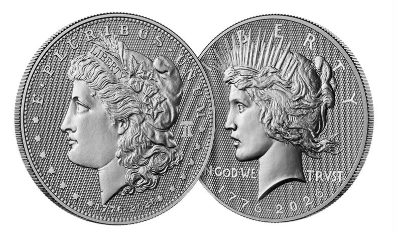 Morgan and Peace Dollar 2026 Diamond Field Two-Coin Set Graded by PCGS